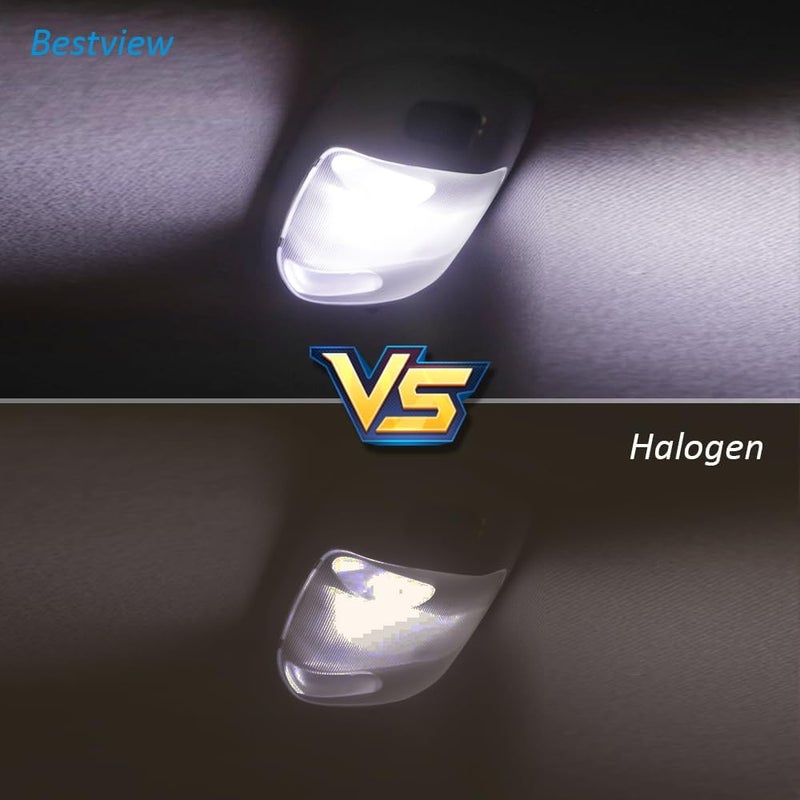 Best View LED Interior Roof Dome Light Cover Clear Lens Overhead with White PCB for 1999-2007 Fo-rd F250 F350 F450 F550 Excursion, F150 Expedition Mustang Taurus, 6000K White Dome Lamp Kit, 1 Set - Image 4